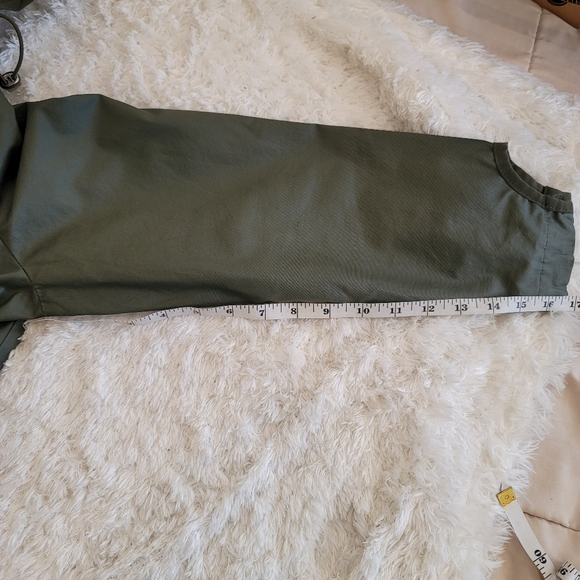 ASOS Fisherman Army Green Trench Coat  size 2 - Picture 14 of 16